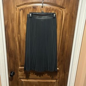 Black Christian Siriano Pleated Skirt